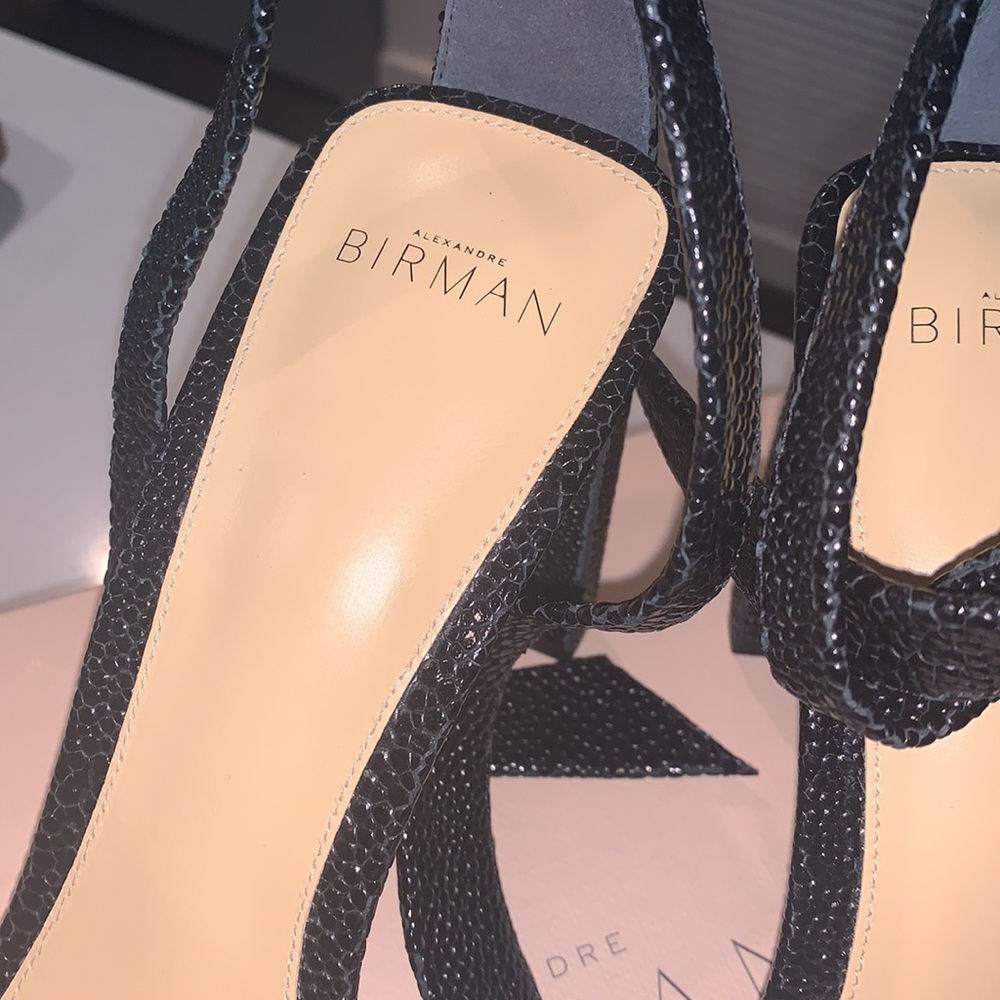NWT Alexander Birman Clarita 85mm Graphite and Black Square Pillar - Picture 9 of 12